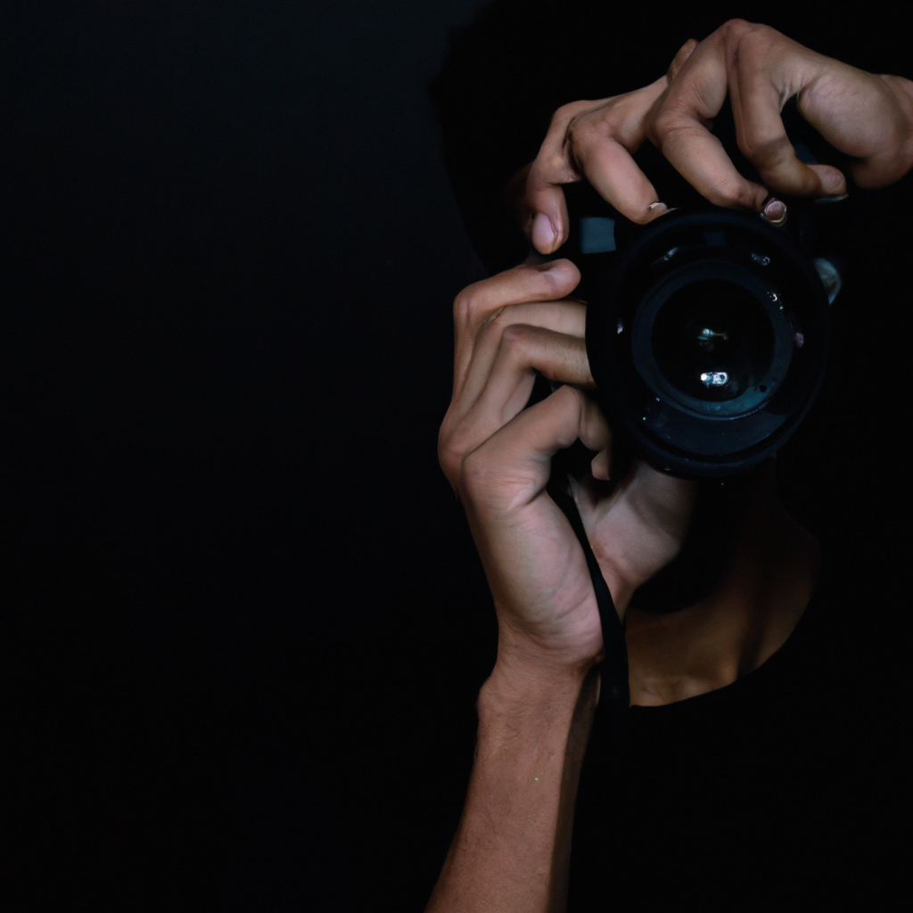 Retrato minimalista de Martín Silva — sombras suaves, cámara en mano, fondo neutro, tonos fríos